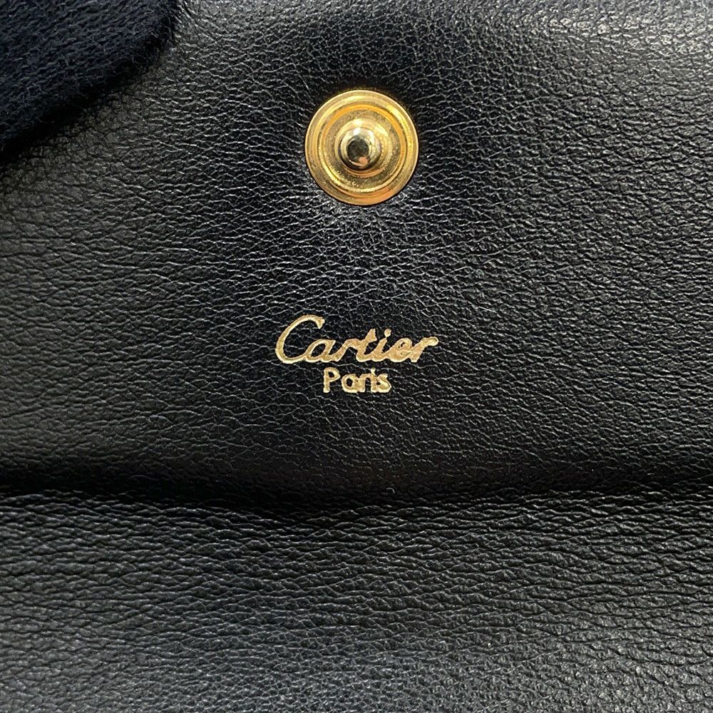 カルティエ ハンドバッグ パンテール レザー L1000121 Cartier 黒