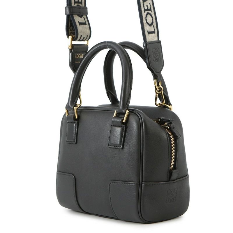 ロエベ ハンドバッグ アマソナ16 スクエア レザー A039N21X01 LOEWE 2way 黒
