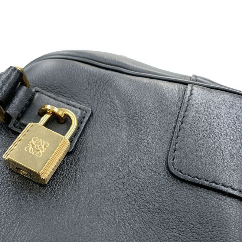 ロエベ ハンドバッグ アマソナ16 スクエア レザー A039N21X01 LOEWE 2way 黒