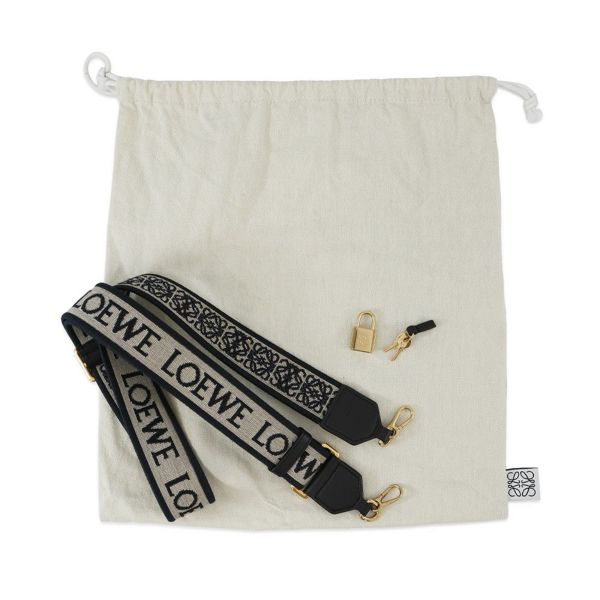 ロエベ ハンドバッグ アマソナ16 スクエア レザー A039N21X01 LOEWE 2way 黒