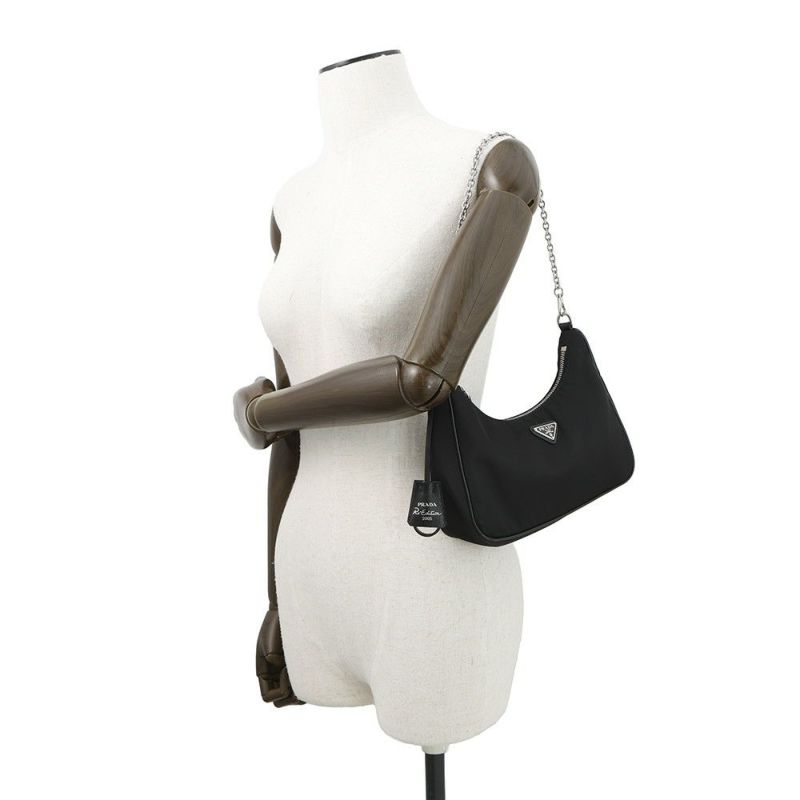 プラダ ショルダーバッグ Re-Edition 2005 Re-Nylon ナイロン 1BH204 PRADA 2wayバッグ 黒