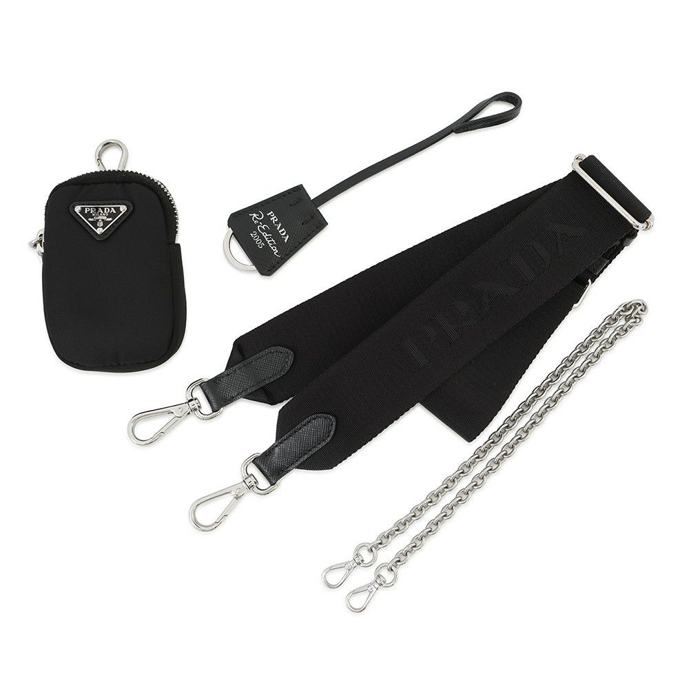 プラダ ショルダーバッグ Re-Edition 2005 Re-Nylon ナイロン 1BH204 PRADA 2wayバッグ 黒