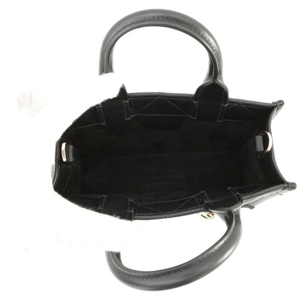 ディオール ハンドバッグ マクロカナージュ ブックトート ミニ カーフレザー S5573OWHP_M900 2way 黒