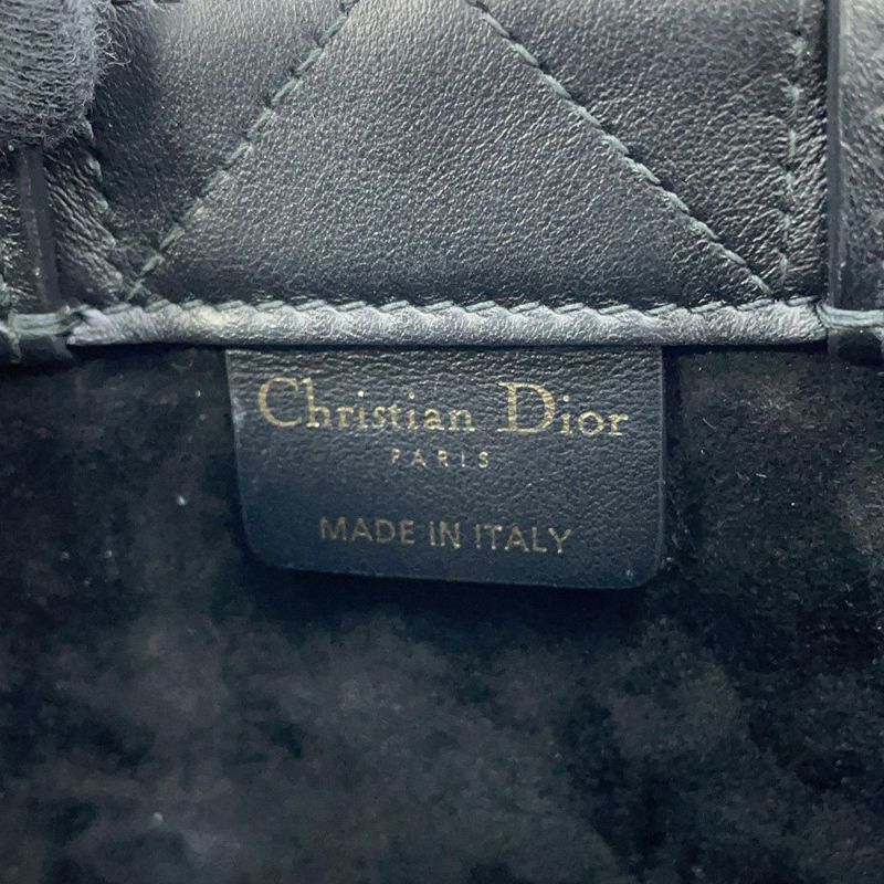 ディオール ハンドバッグ マクロカナージュ ブックトート ミニ カーフレザー S5573OWHP_M900 2way 黒