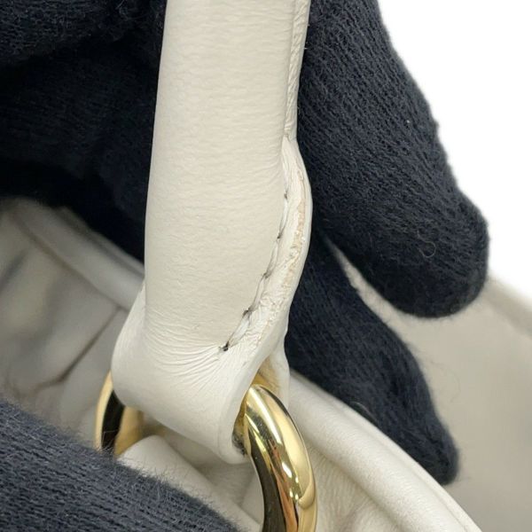 プラダ ハンドバッグ ギャザー レザー 1BA172 PRADA 2way 白