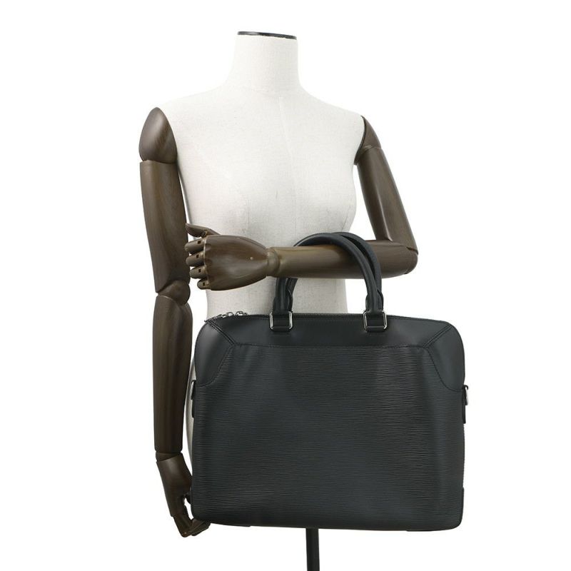 ルイヴィトン ビジネスバッグ エピ オリバー・ブリーフケース M51689 LOUIS VUITTON ハンドバッグ 2way 黒 ブラック