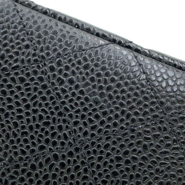 シャネル チェーンショルダーバッグ マトラッセ25 ココマーク ダブルチェーン キャビアスキン A01112 CHANEL 黒