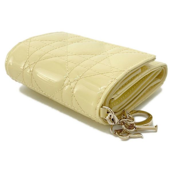 クリスチャン・ディオール 三つ折り財布 レディディオール ロータスウォレット カナージュ S0181OVRB