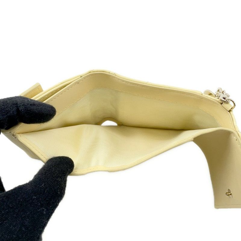 クリスチャン・ディオール 三つ折り財布 レディディオール ロータスウォレット カナージュ S0181OVRB