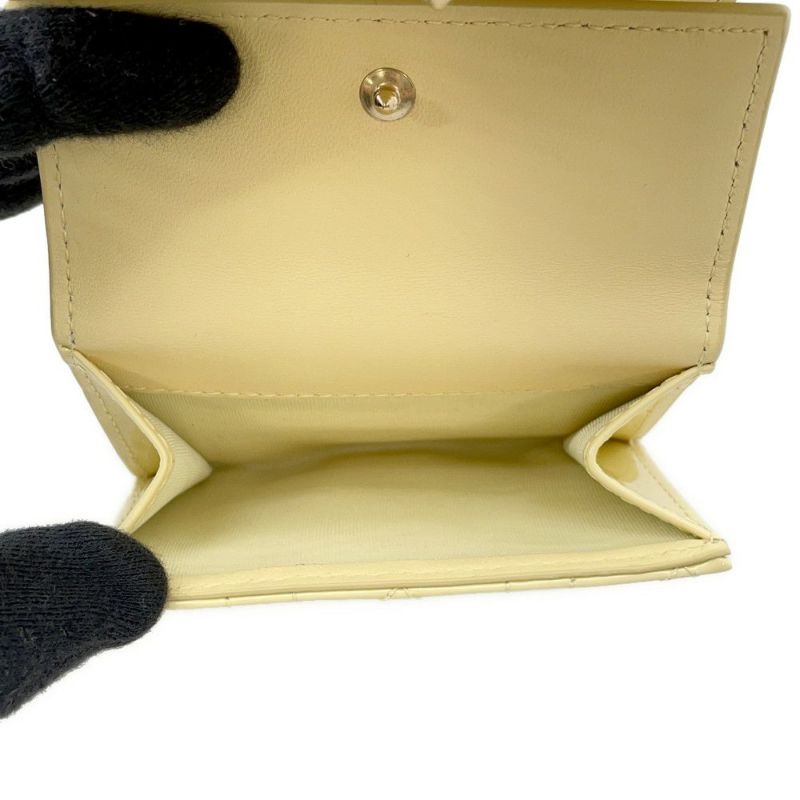 クリスチャン・ディオール 三つ折り財布 レディディオール ロータスウォレット カナージュ S0181OVRB