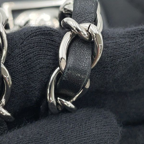 シャネル チェーンショルダーバッグ マトラッセ ココマーク スポーツライン シングルフラップ ハラコ キャンバス CHANEL 黒