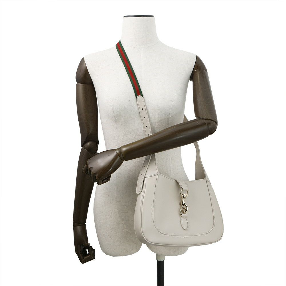 グッチ ショルダーバッグ ジャッキー スモール レザー 782849 GUCCI 2way 白