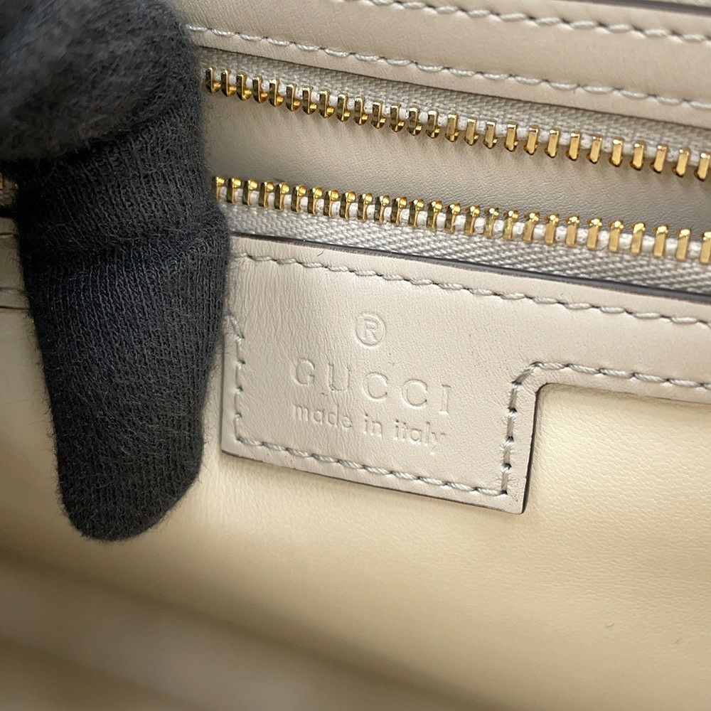 グッチ ショルダーバッグ ジャッキー スモール レザー 782849 GUCCI 2way 白