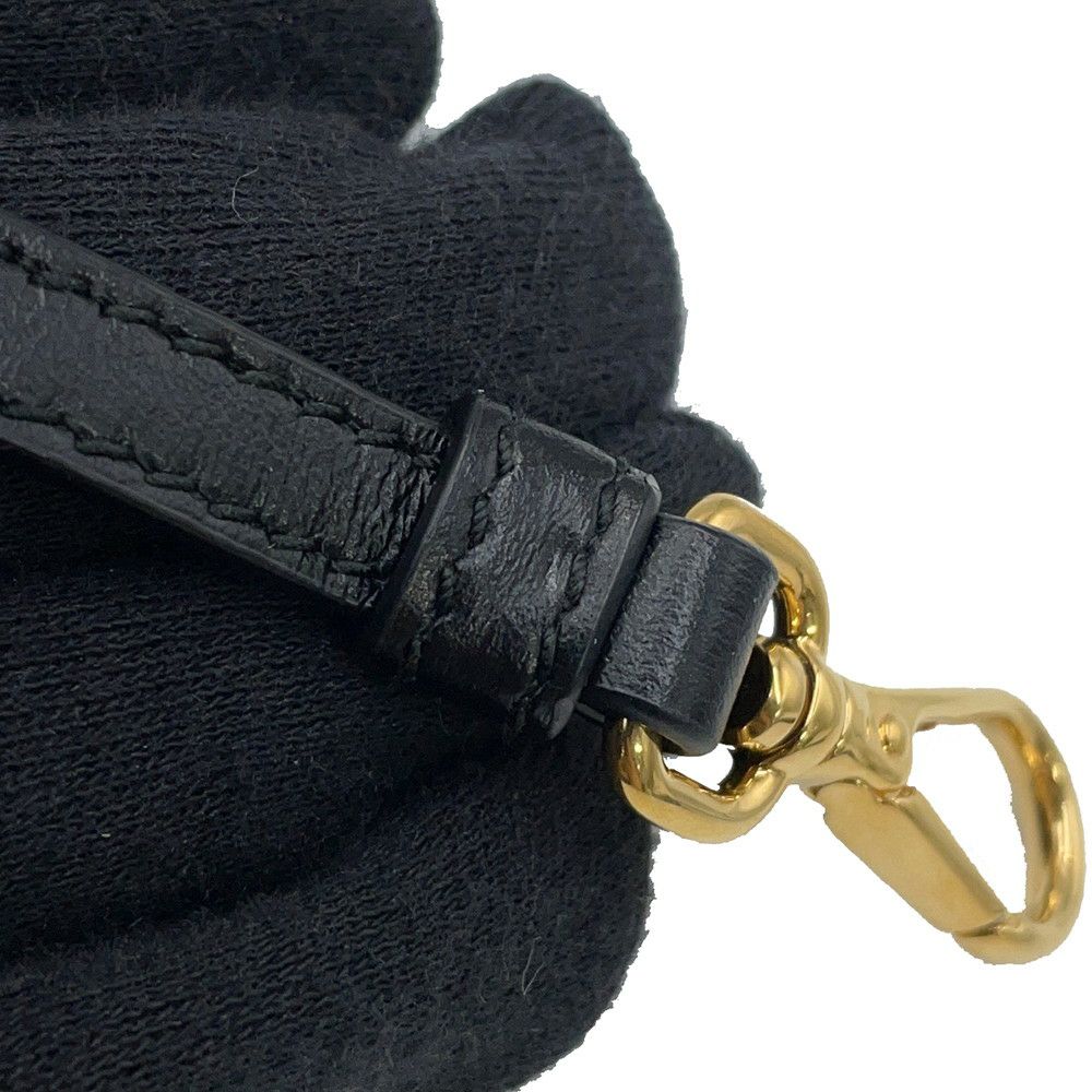 プラダ ハンドバッグ デュエット 巾着 ソフトカーフレザー 1BH038 PRADA 2way 黒