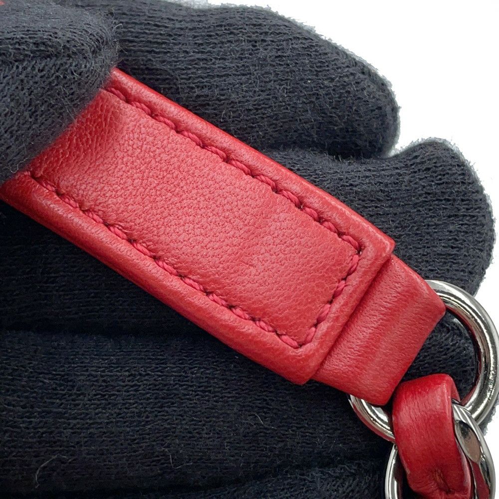 シャネル チェーントートバッグ ココマーク シェブロン ラムスキン CHANEL Vステッチ