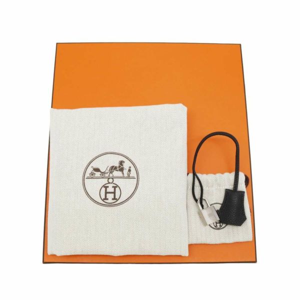 エルメス バーキン25 ブラック/シルバー金具 トゴ W刻印 HERMES Birkin ハンドバッグ 黒