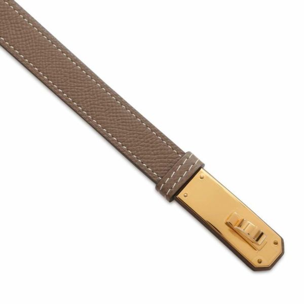 エルメス ケリーベルト エトゥープ/ゴールド金具 エプソン B刻印 HERMES べルト