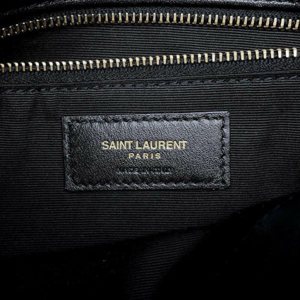 サンローランパリ チェーンショルダー バッグ ルル パファー レザー 577476 SAINT LAURENT PARIS 黒