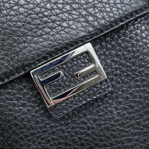 フェンディ ショルダーバッグ レザー 7AS034 FENDI ポシェット 黒