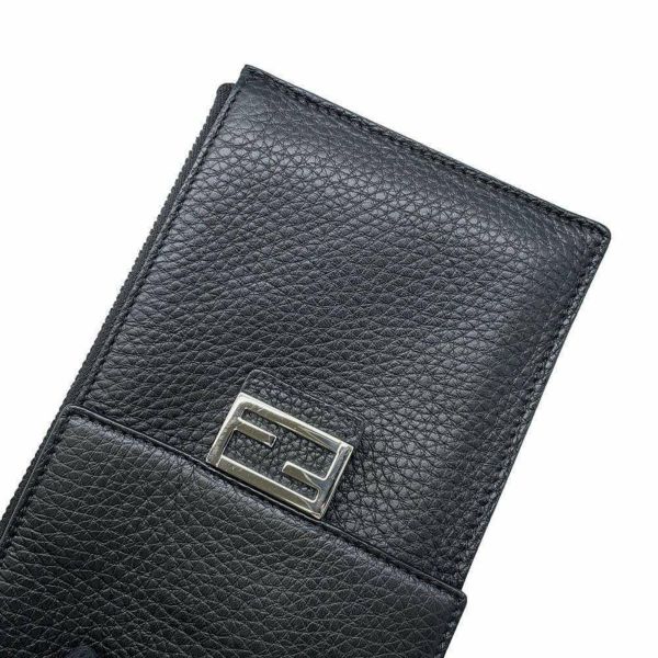 フェンディ ショルダーバッグ レザー 7AS034 FENDI ポシェット 黒