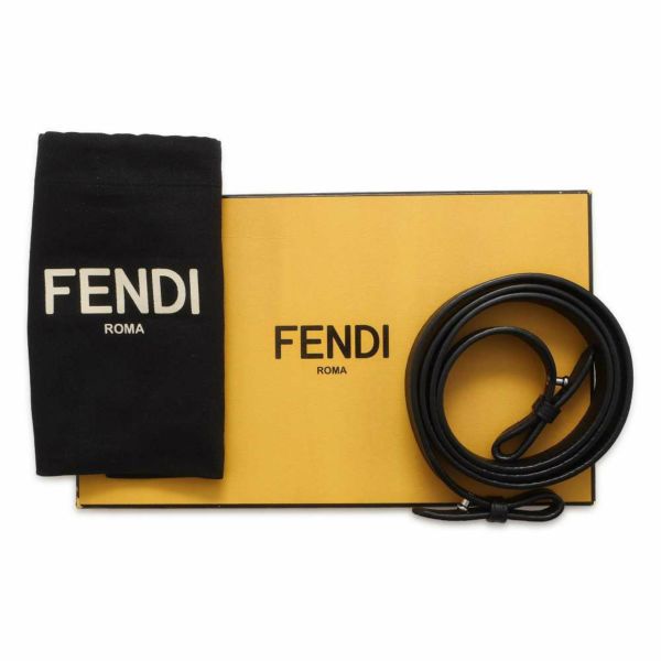 フェンディ ショルダーバッグ レザー 7AS034 FENDI ポシェット 黒