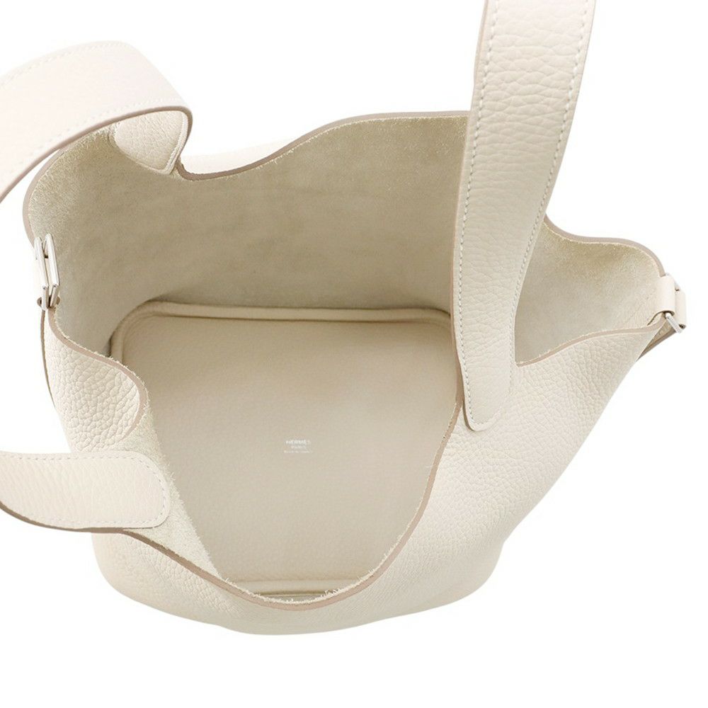 エルメス ハンドバッグ ピコタンロックMM クレ/シルバー金具 トリヨンクレマンス K刻印