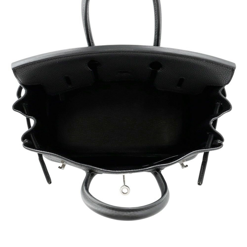 エルメス バーキン25 ブラック/シルバー金具 トゴ X刻印 HERMES Birkin ハンドバッグ