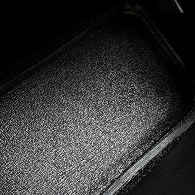 エルメス バーキン25 ブラック/シルバー金具 トゴ X刻印 HERMES Birkin ハンドバッグ