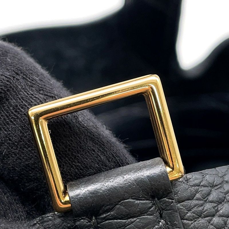 エルメス ハンドバッグ ピコタンロックPM タッチ ブラック/ゴールド金具 トリヨンクレマンス/アリゲーターマット Y刻印 黒