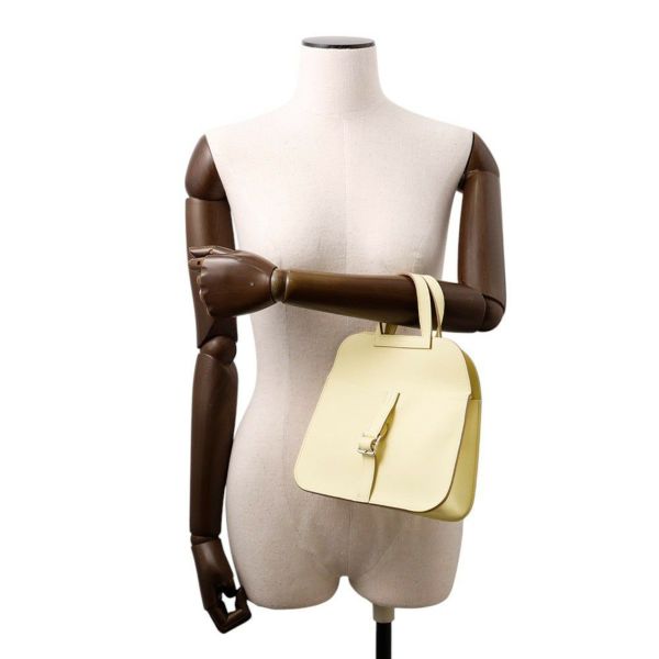 エルメス ハンドバッグ アルザン ミニ ジョーヌミルトン/シルバー金具 スイフト K刻印 2wayショルダー