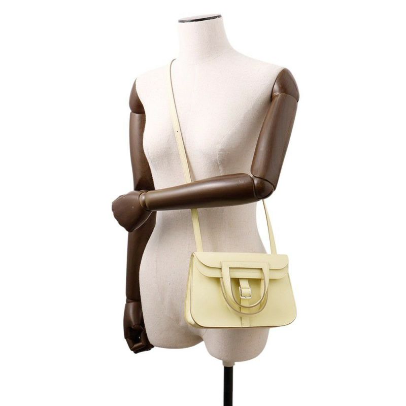 エルメス ハンドバッグ アルザン ミニ ジョーヌミルトン/シルバー金具 スイフト K刻印 2wayショルダー