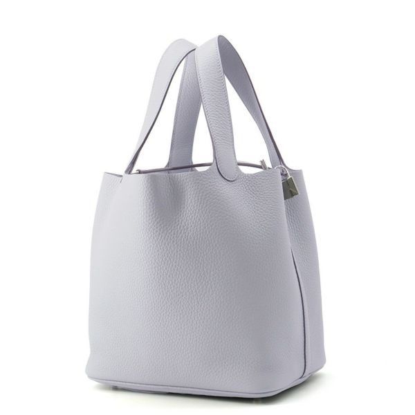 エルメス ハンドバッグ ピコタンロックMM グリパンタン/シルバー金具 トリヨンクレマンス K刻印