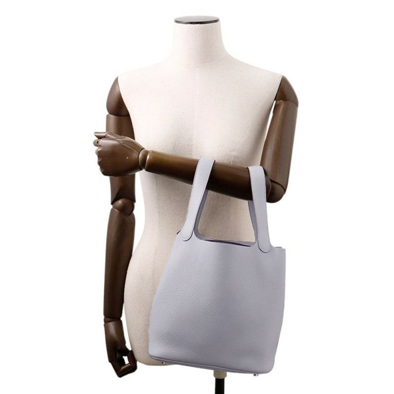 エルメス ハンドバッグ ピコタンロックMM グリパンタン/シルバー金具 トリヨンクレマンス K刻印