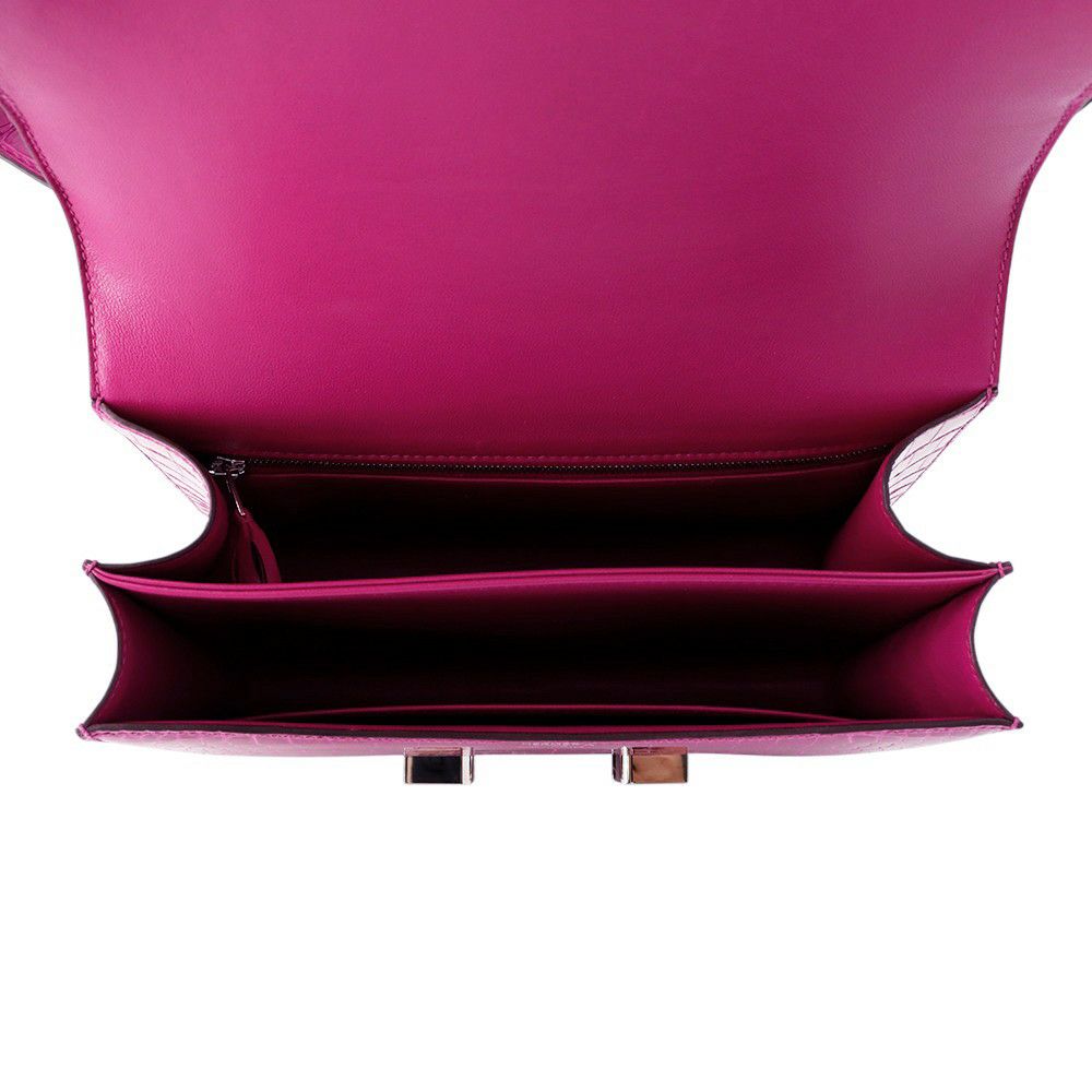 エルメス ショルダーバッグ コンスタンス3 24 ローズシェヘラザード/シルバー金具 ポロサスシャイン Y刻印