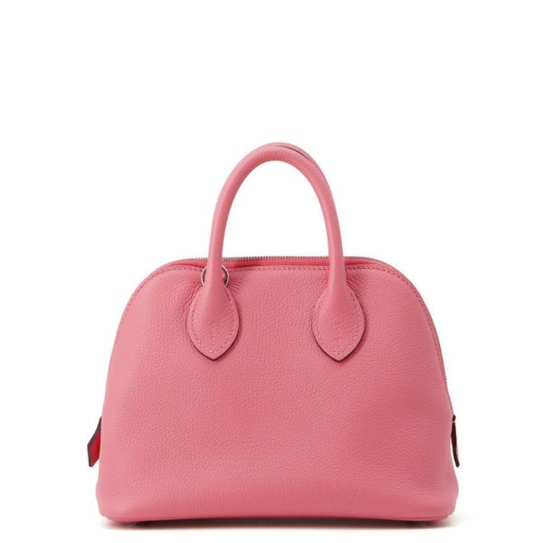 エルメス ボリード1923 ミニ ローズアザレ/シルバー金具 エバーカラー K刻印 2wayショルダー