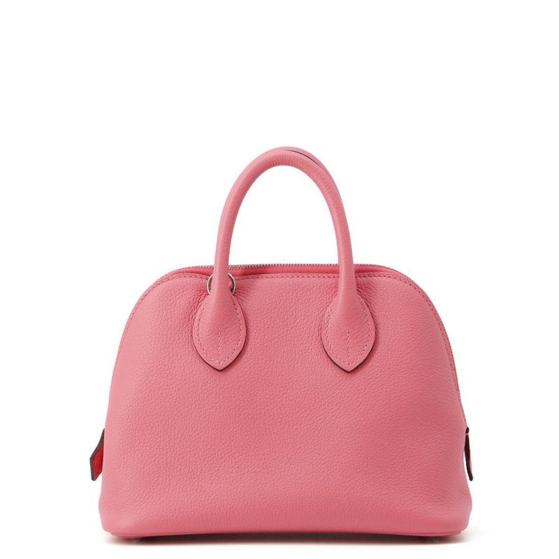 エルメス ボリード1923 ミニ ローズアザレ/シルバー金具 エバーカラー K刻印 2wayショルダー