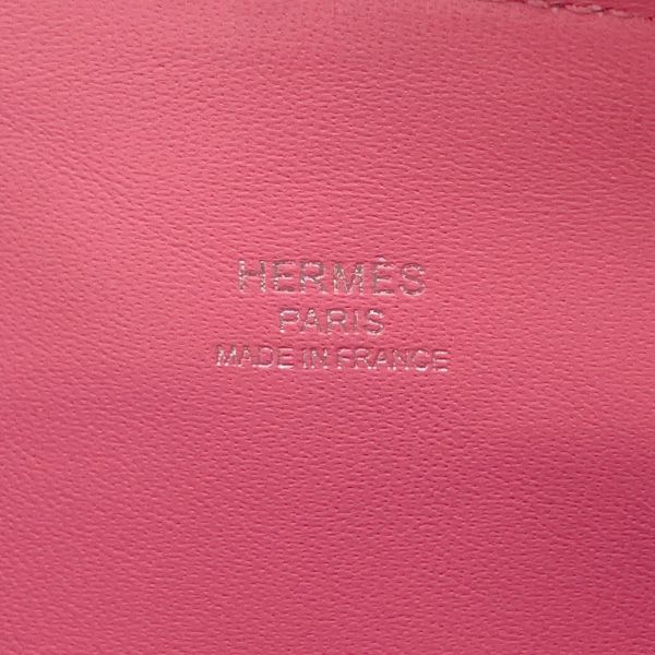 エルメス ボリード1923 ミニ ローズアザレ/シルバー金具 エバーカラー K刻印 2wayショルダー