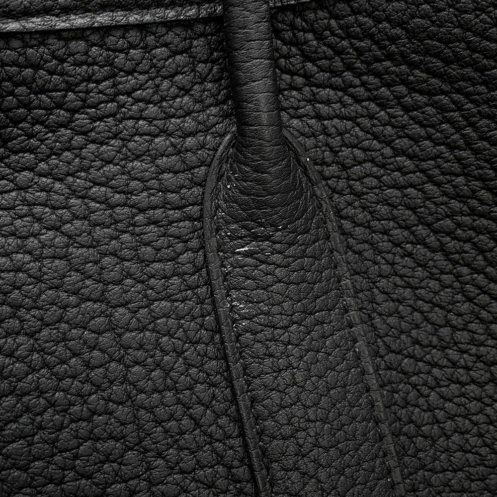 エルメス トートバッグ ガーデンパーティTPM ブラック/シルバー金具 ネゴンダ W刻印 黒