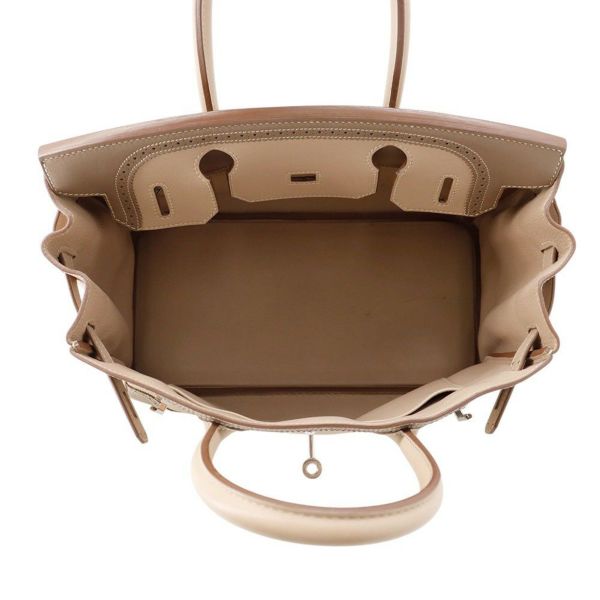 エルメス バーキン30 ギリーズ アルジル/エトゥープ/シルバー金具 スイフト □P刻印 HERMES Birkin ハンドバッグ