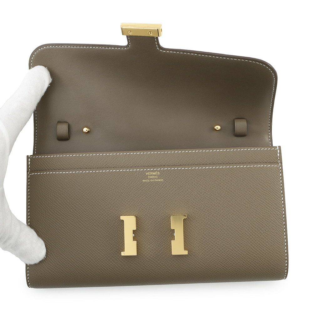 エルメス 長財布 コンスタンス トゥーゴー ロング エトゥープ/ゴールド金具 エプソン Z刻印 HERMES 財布