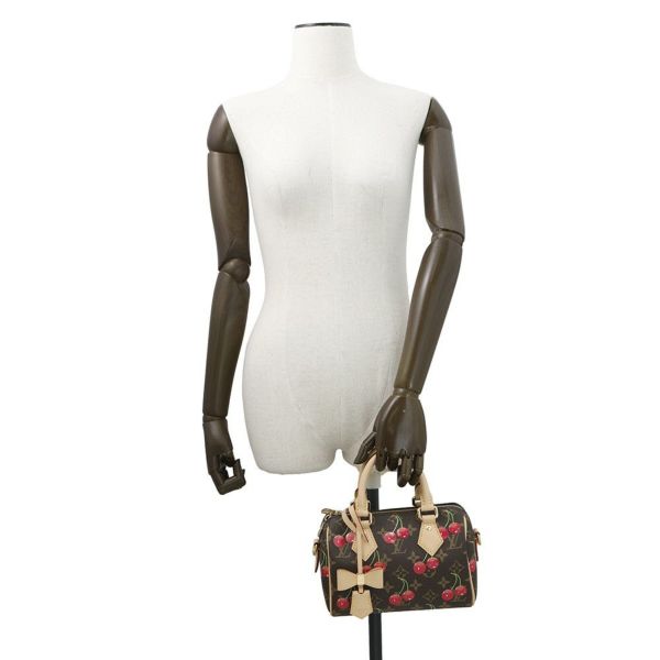 ルイヴィトン ハンドバッグ モノグラム・チェリー LV × TM スピーディ・バンドリエール 20 M13094 2way バッグ 村上隆 コラボ