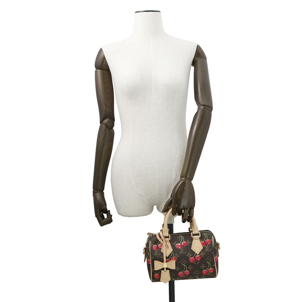 ルイヴィトン ハンドバッグ モノグラム・チェリー LV × TM スピーディ・バンドリエール 20 M13094 2way バッグ 村上隆 コラボ