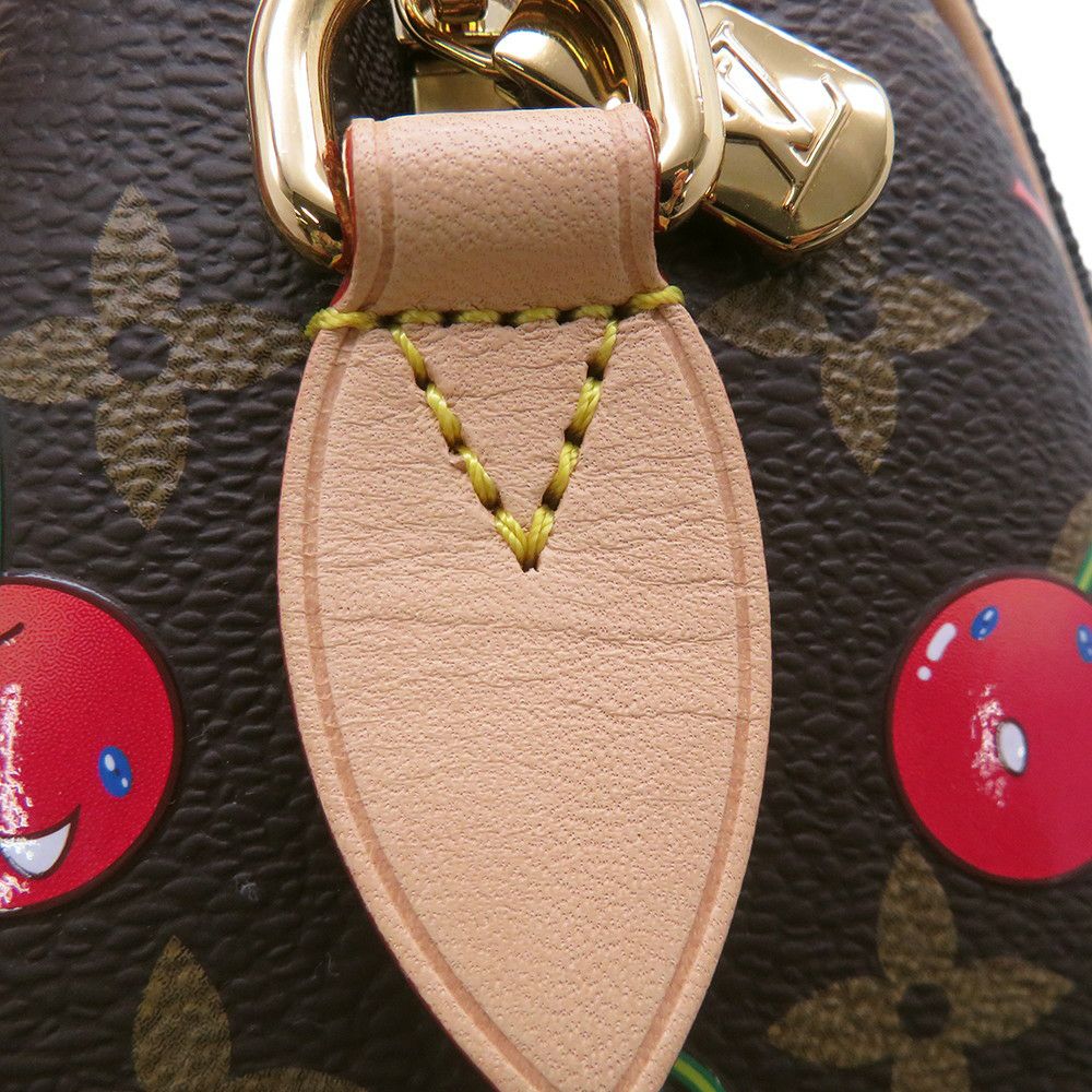 ルイヴィトン ハンドバッグ モノグラム・チェリー LV × TM スピーディ・バンドリエール 20 M13094 2way バッグ 村上隆 コラボ