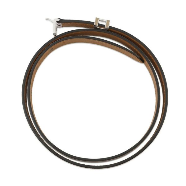 エルメス ベルト ポップアッシュ15 モーヴペール/シルバー金具 エプソン B刻印 サイズ80 HERMES ソルド品