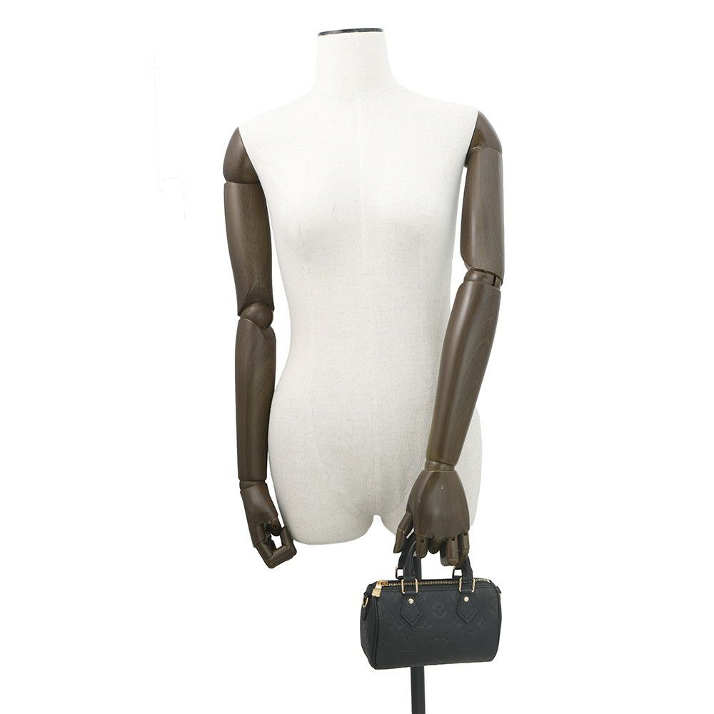 ルイヴィトン ハンドバッグ モノグラム・アンプラント ナノ・スピーディ M82450 ヴィトン バッグ 2way ショルダーバッグ 黒 ブラック