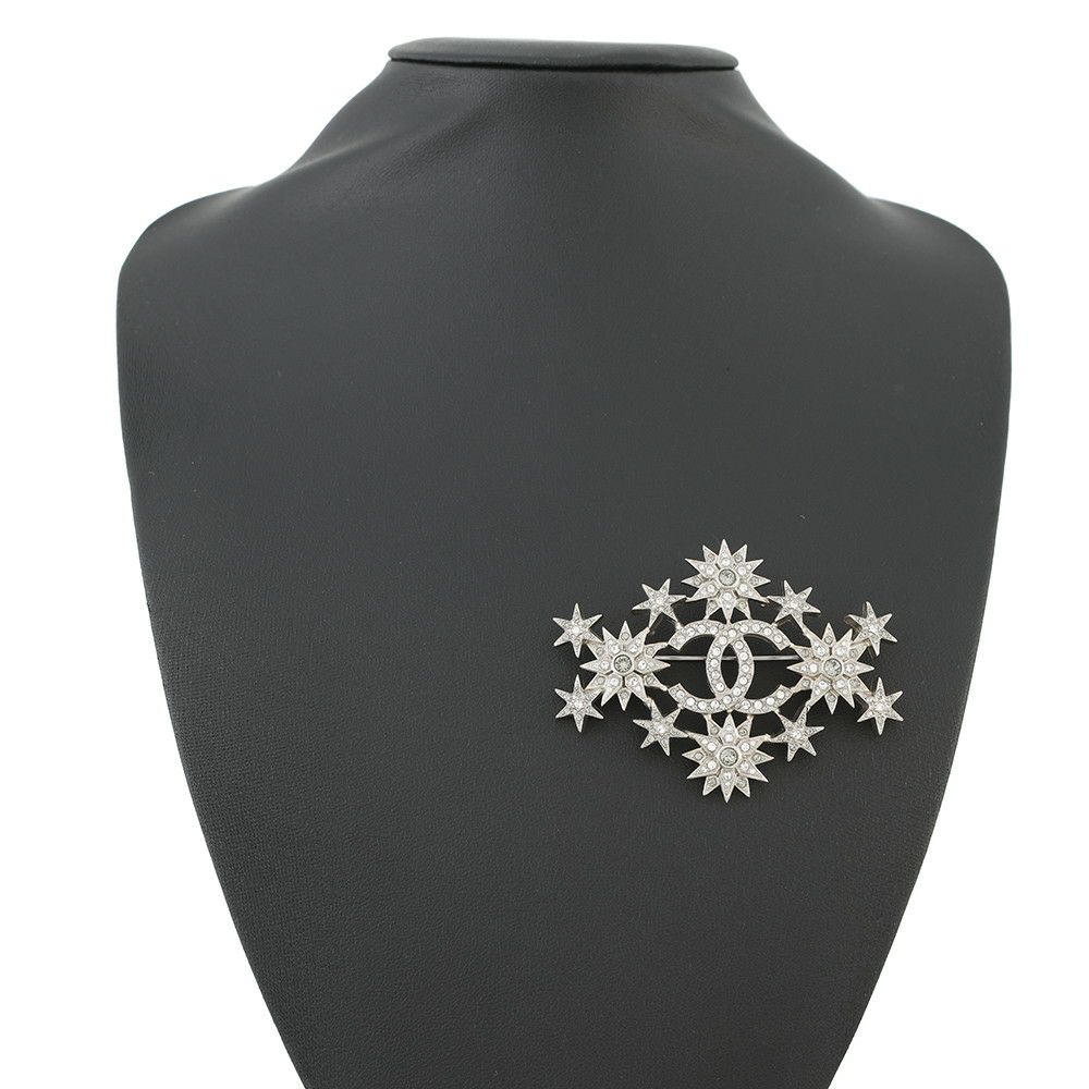 シャネル ブローチ ココマーク スター メタル ラインストーン 15A CHANEL アクセサリー