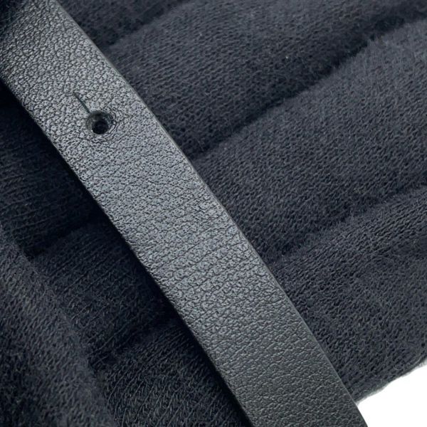 シャネル ベルト ココマーク チェーン レザー レディースサイズ70 B22S CHANEL 黒