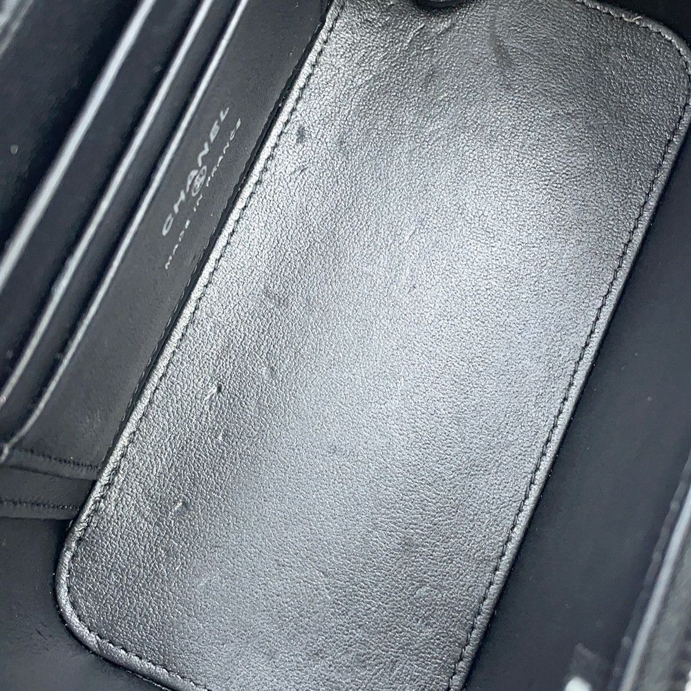 シャネル チェーンショルダーバッグ マトラッセ ココマーク ヴァニティケース ラムスキン AP2199 CHANEL 2way バニティ 黒