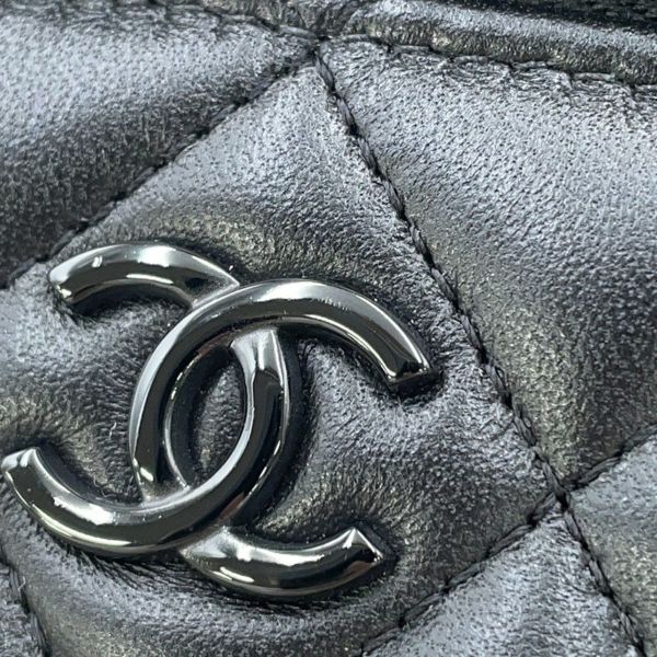 シャネル チェーンショルダーバッグ マトラッセ ココマーク ヴァニティケース ラムスキン AP2199 CHANEL 2way バニティ 黒
