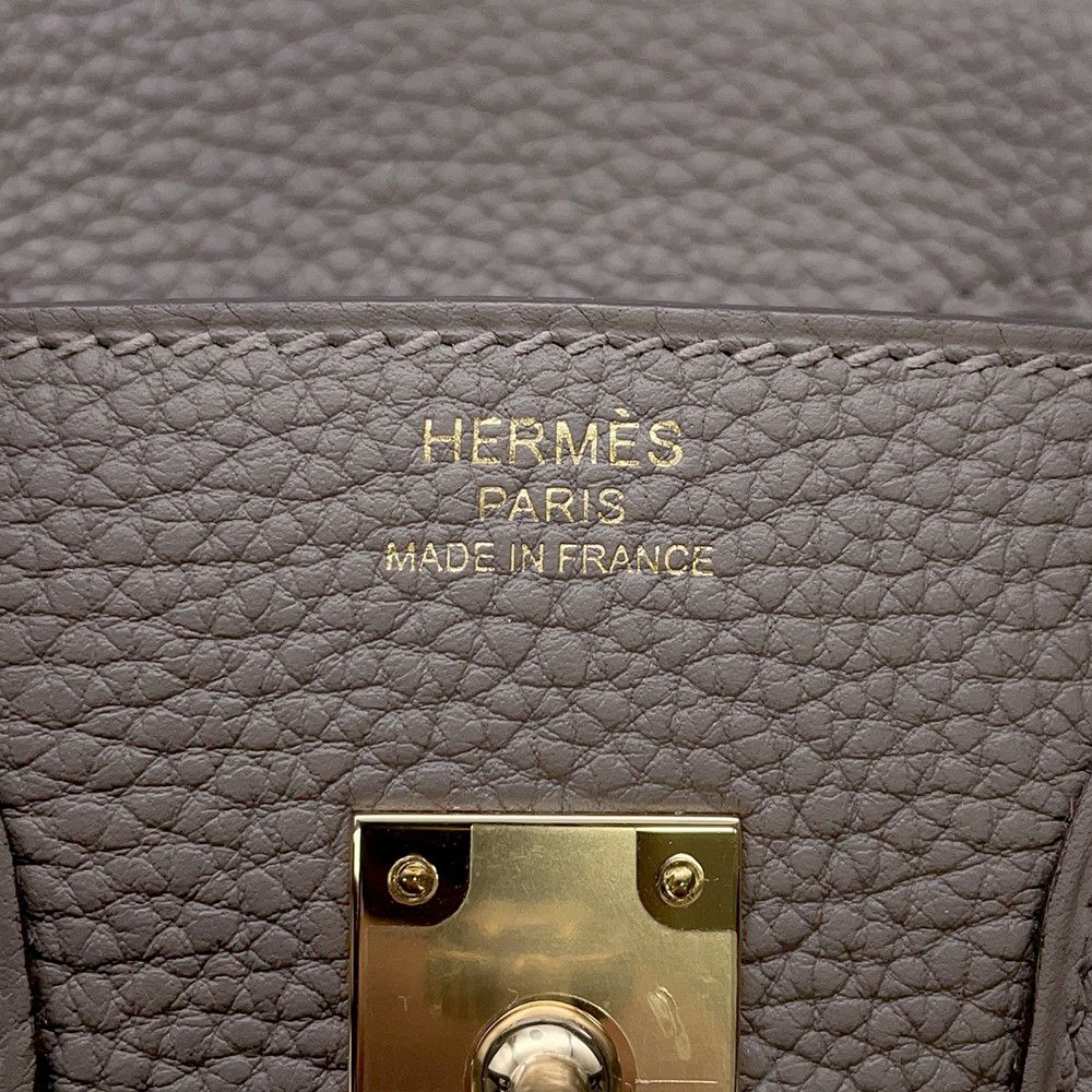 エルメス バーキン25 グリメイヤー/シャンパンゴールド金具 トゴ W刻印 HERMES Birkin ハンドバッグ